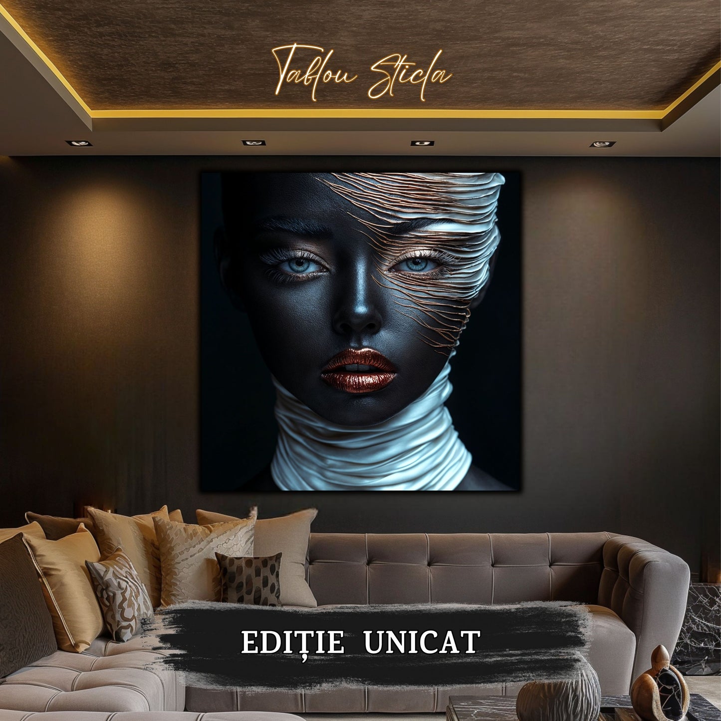 Innerverse - Tablou Sticla - Unicat - no22