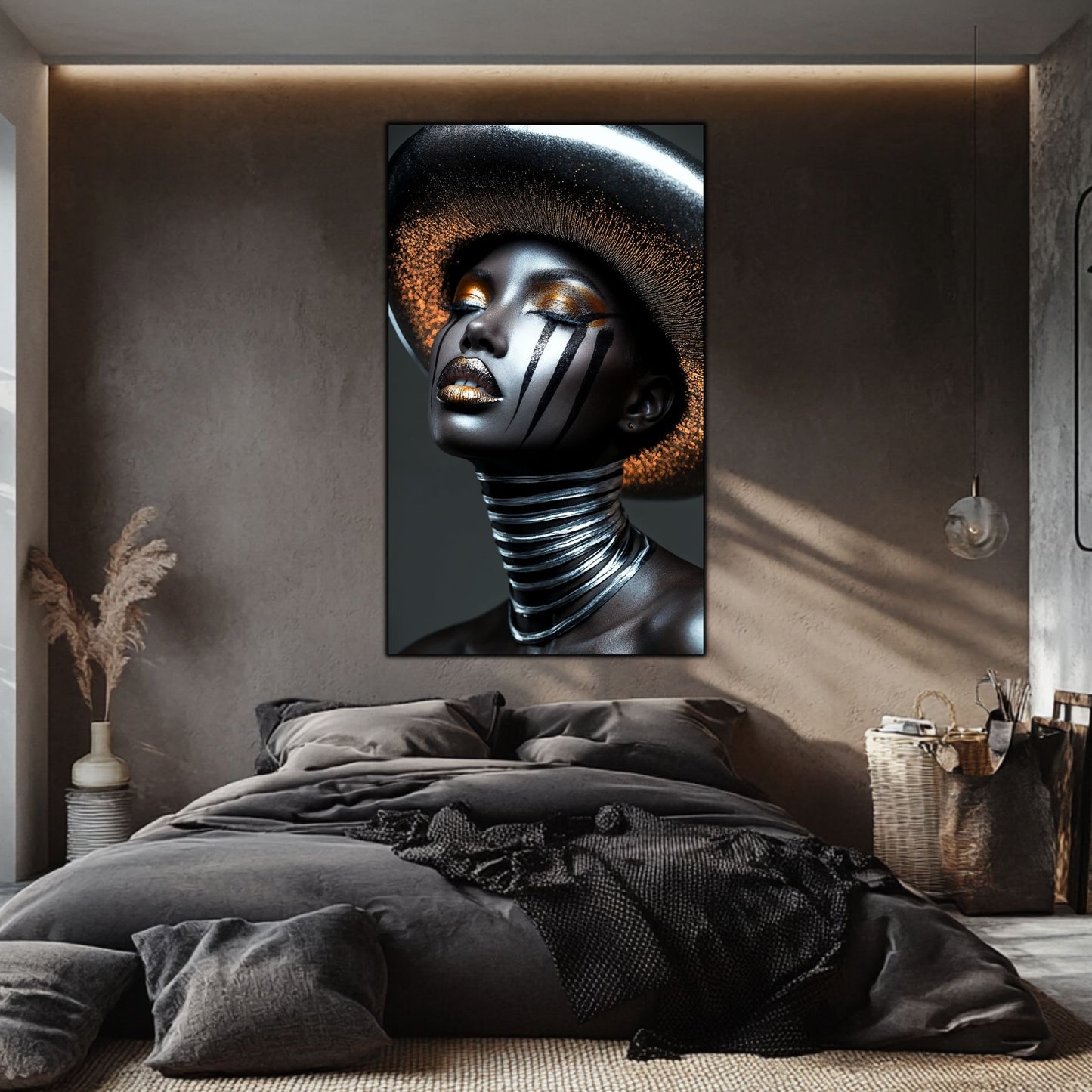 Dark Glow - Tablou Elegant pentru Living Modern - Tablou din Sticla