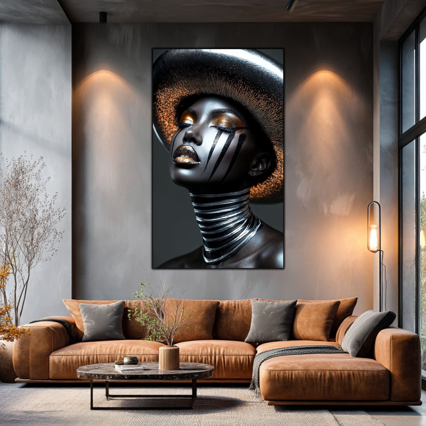 Dark Glow - Tablou Elegant pentru Living Modern - Tablou din Sticla