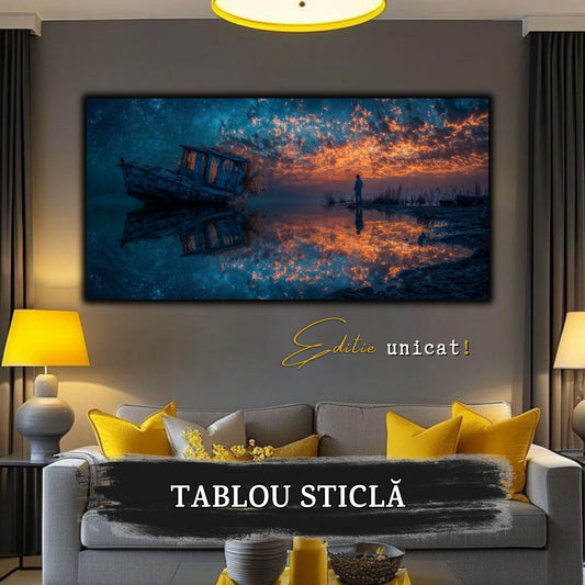 Night and Soul - Tablou Living - Sticla Securizata - no01