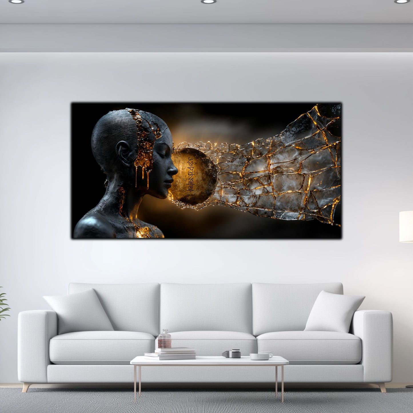 Tablou Sticla Securizata - Broken Mind 07