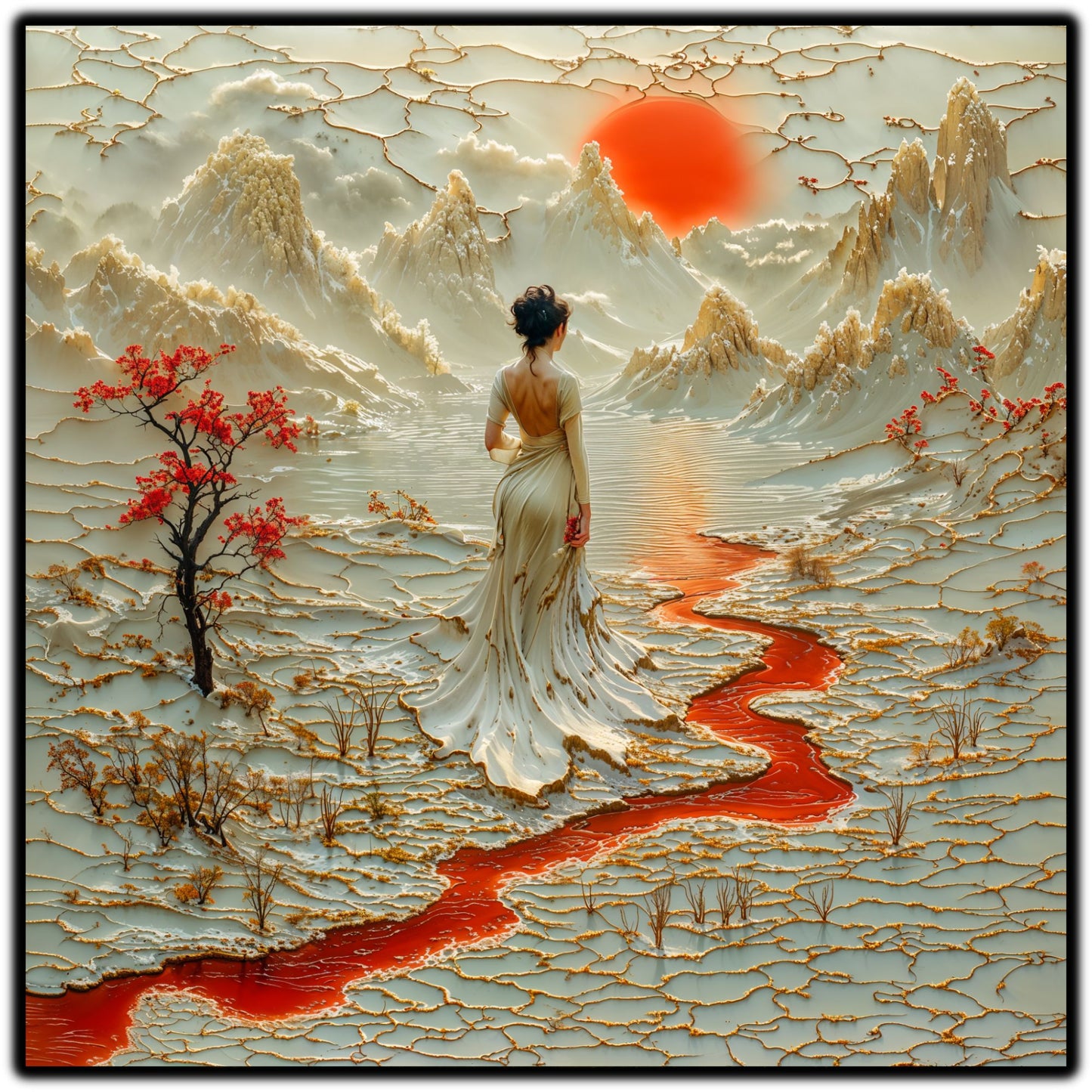 Tablou Sticla - Silk Road - 01