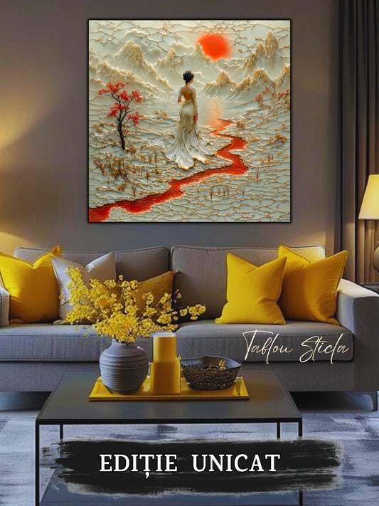 Tablou Sticla - Silk Road - 01