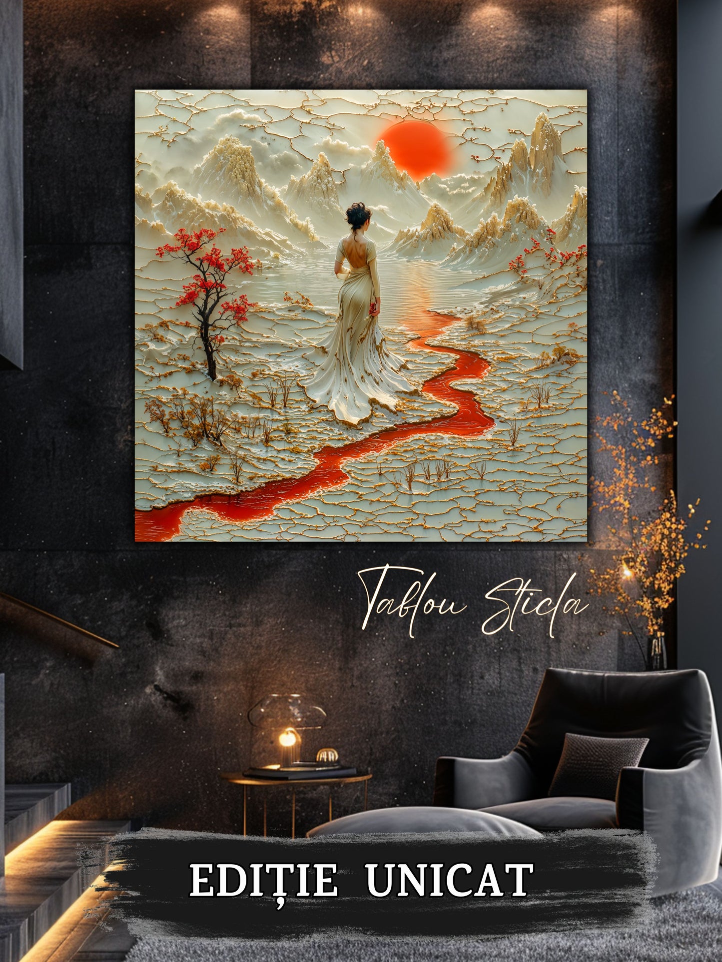 Tablou Sticla - Silk Road - 01