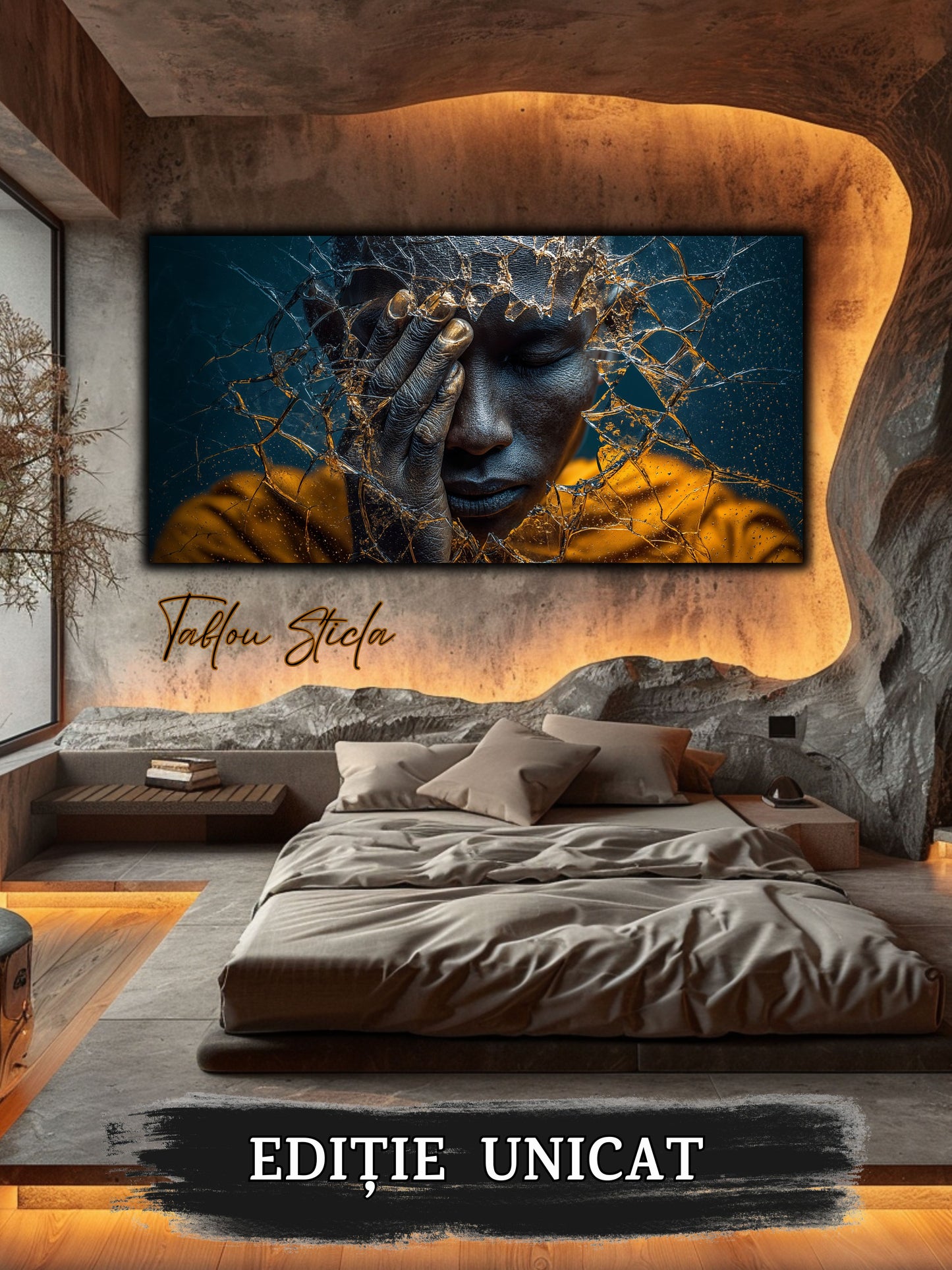 Tablou pe sticlă securizată – unicat - Silent Shatter 14