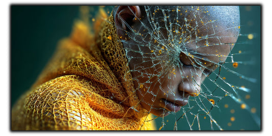 Tablou pe sticlă securizată – unicat - Silent Shatter 01