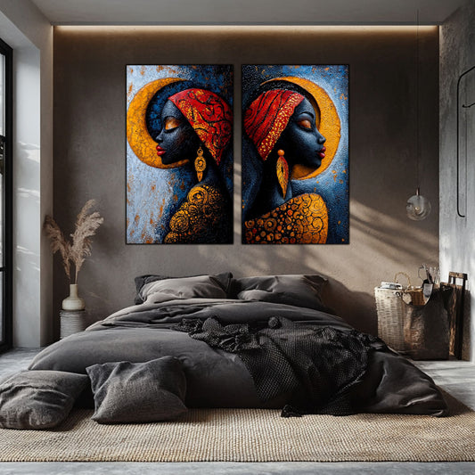 Set Tablouri Elegante de Perete – Arta Moderna pentru Living sau Dormitor – Sticla Securizata – Colectia Ancestral - No06