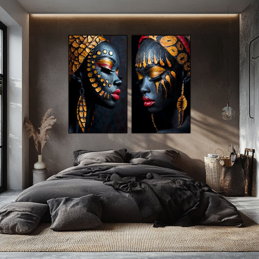 Set Tablouri Elegante de Perete – Arta Moderna pentru Living sau Dormitor – Sticla Securizata – Colectia Ancestral - No05