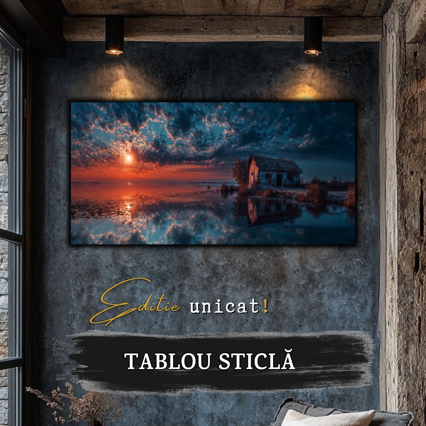 Night and Soul - Tablou Living - Sticla Securizata - no02