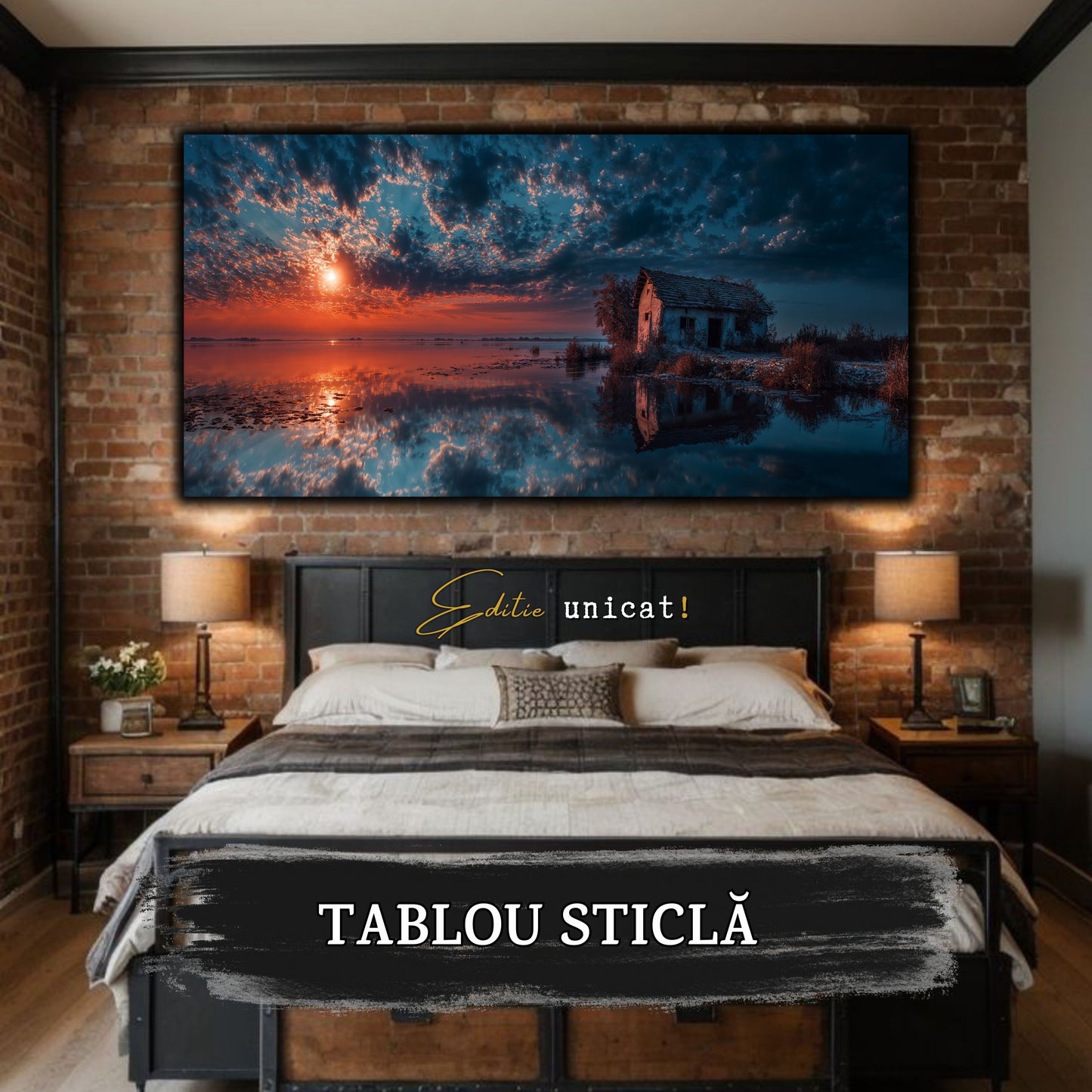 Night and Soul - Tablou Living - Sticla Securizata - no02