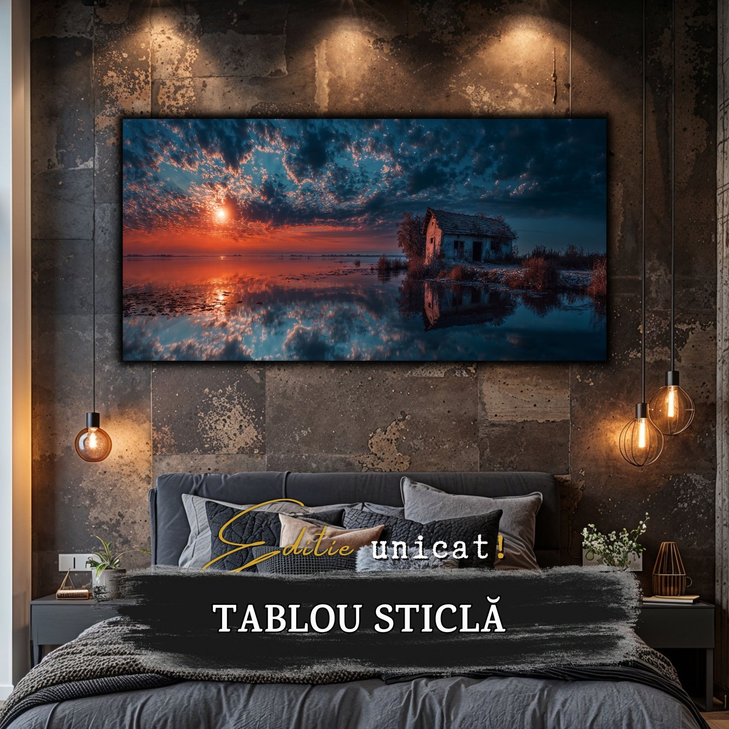 Night and Soul - Tablou Living - Sticla Securizata - no02