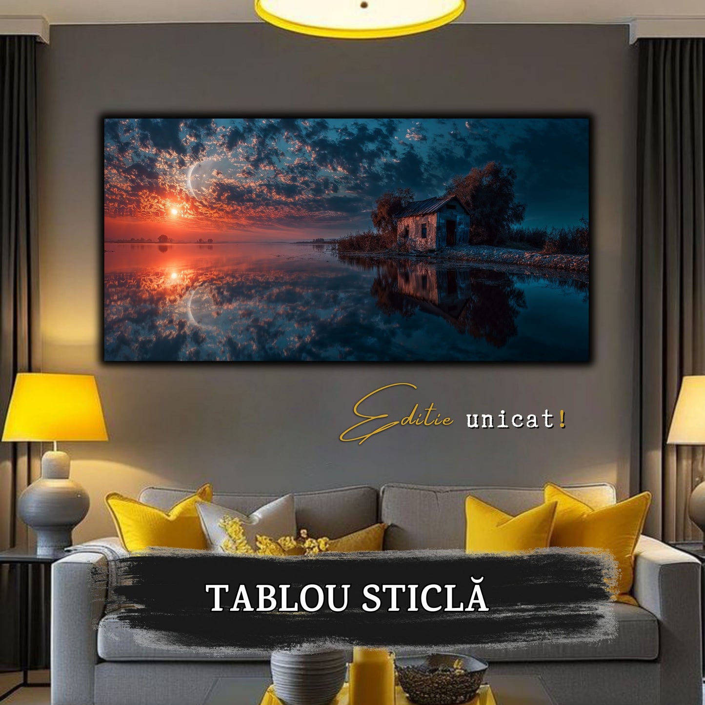 Night and Soul - Tablou Living - Sticla Securizata - no15