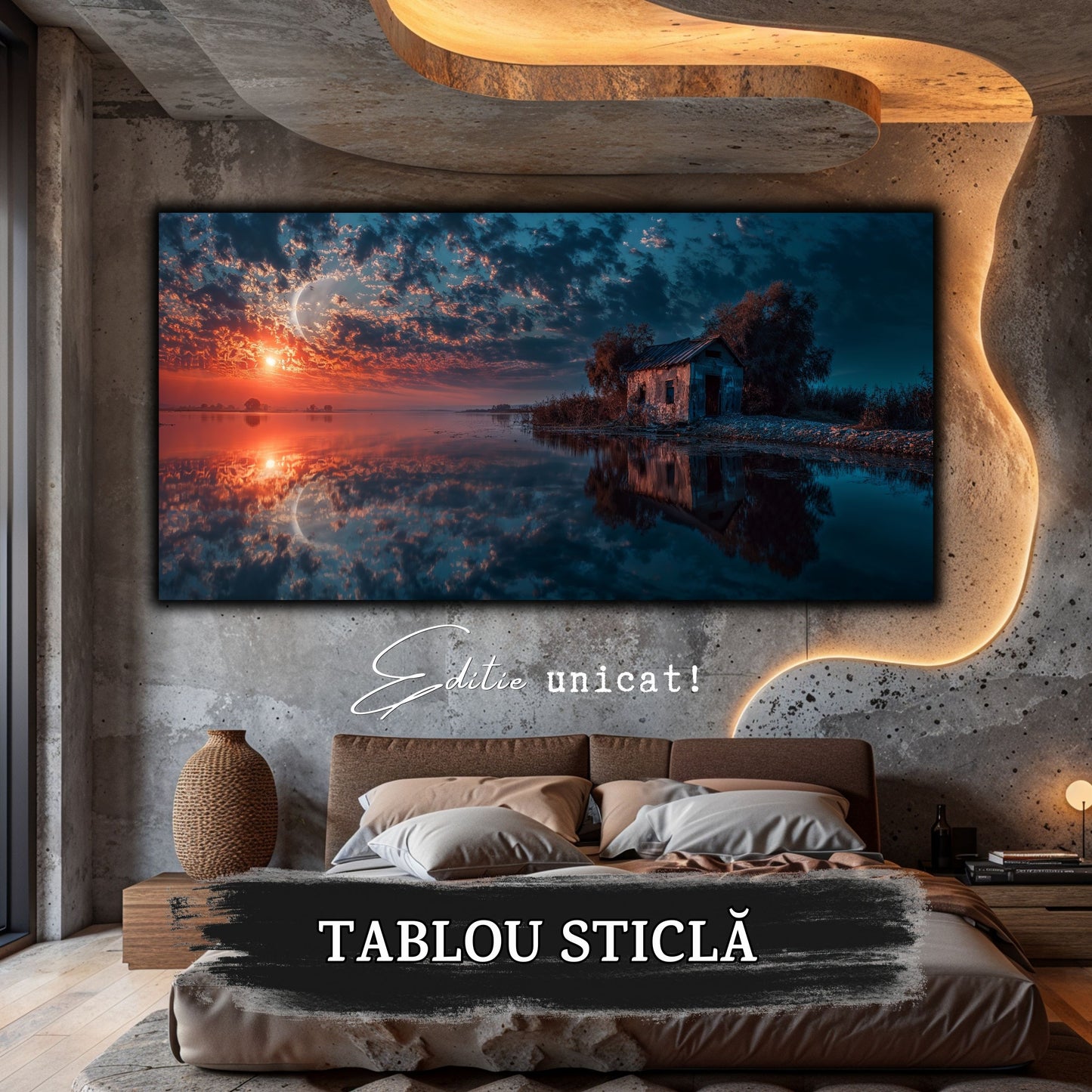 Night and Soul - Tablou Living - Sticla Securizata - no15