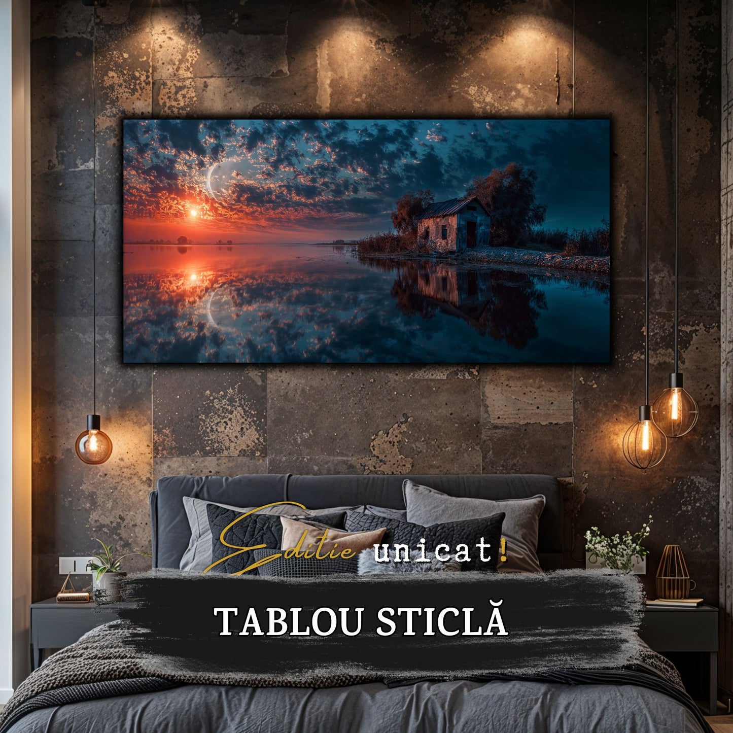 Night and Soul - Tablou Living - Sticla Securizata - no15