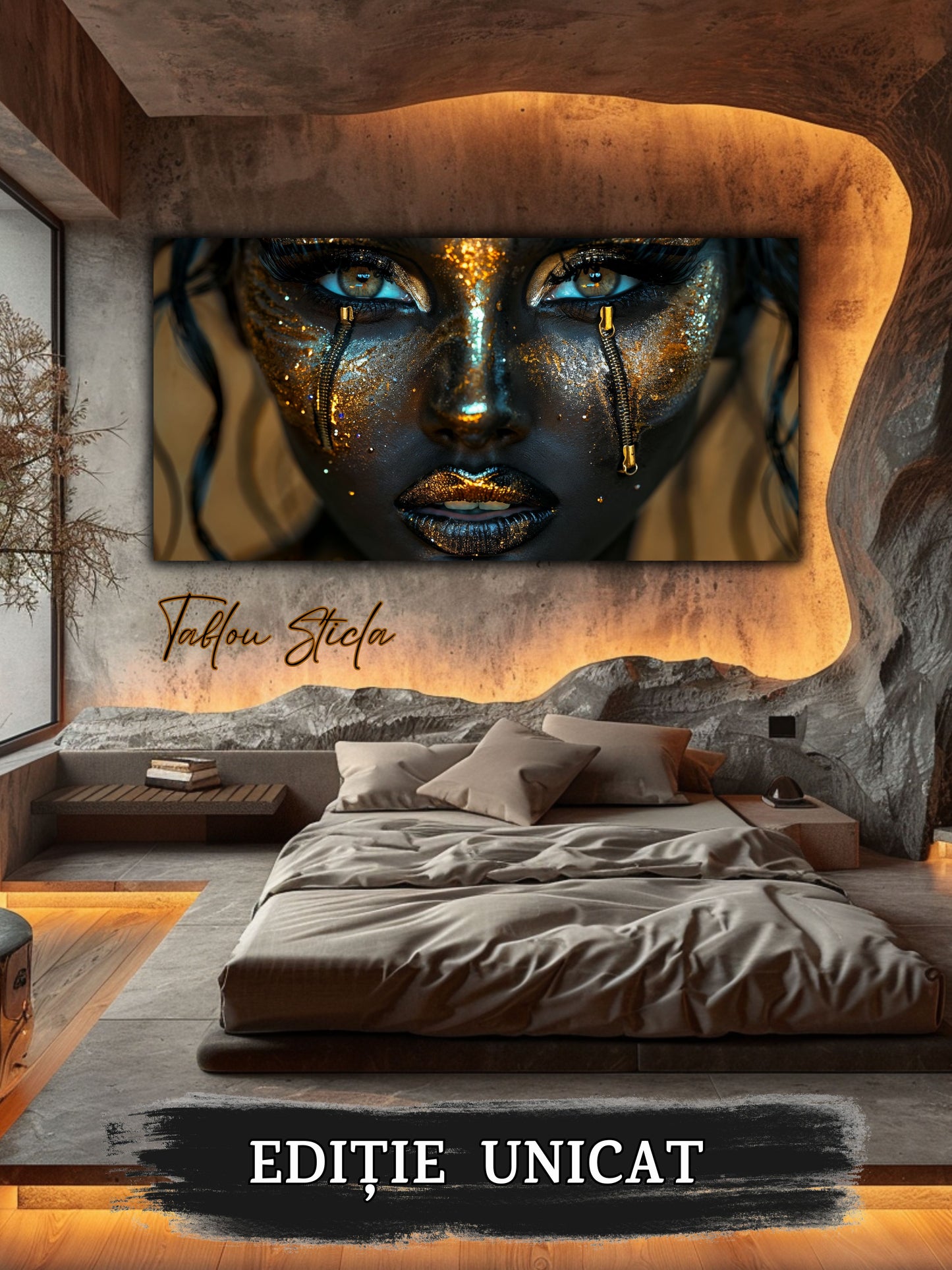Dark Zen - Tablou Sticla Securizata - 13