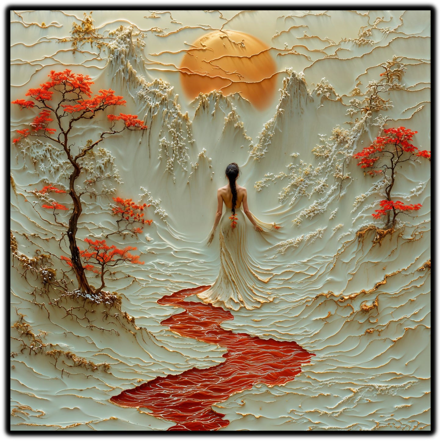 Tablou Sticla - Silk Road - 04