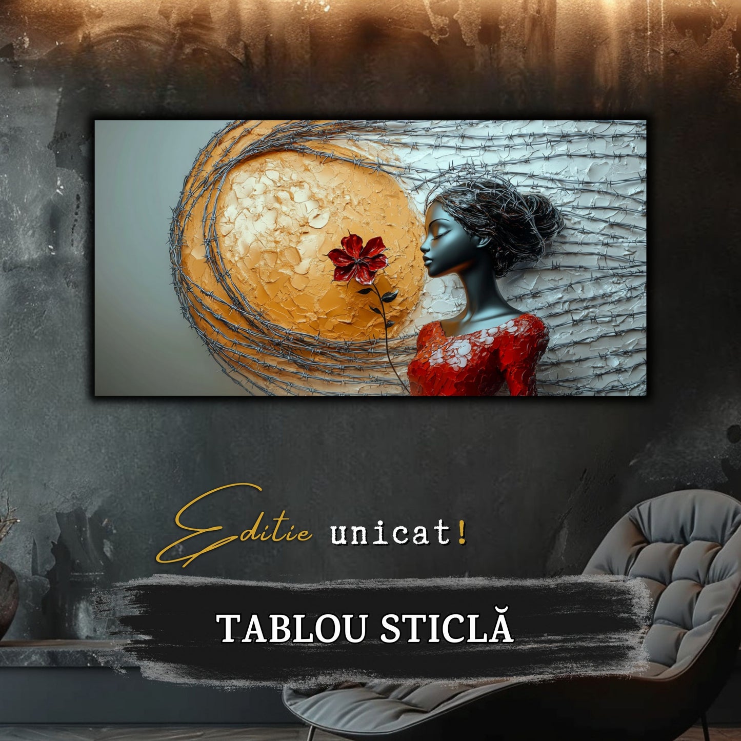 Thorned Beauty - Tablou Sticla Securizata - no02