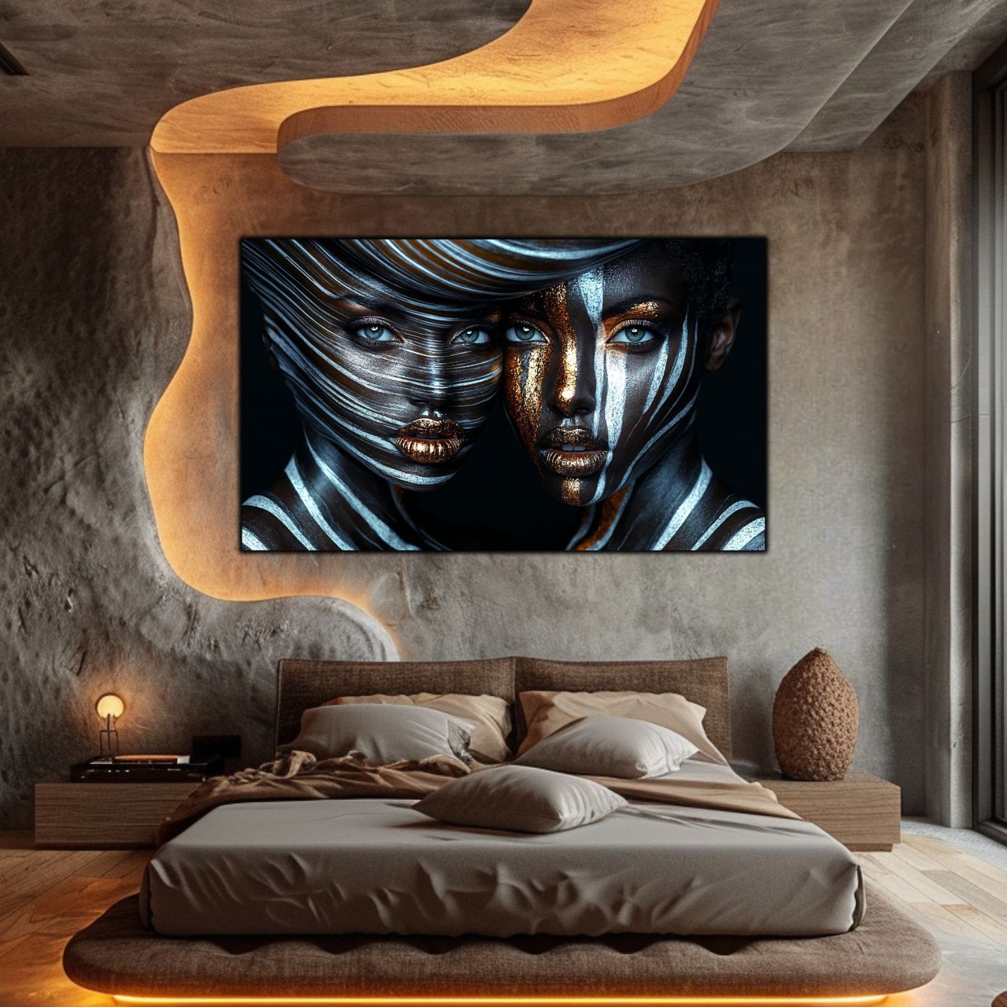 Dark Glow - Tablou Decorativ Contemporan si Abstract - NO02