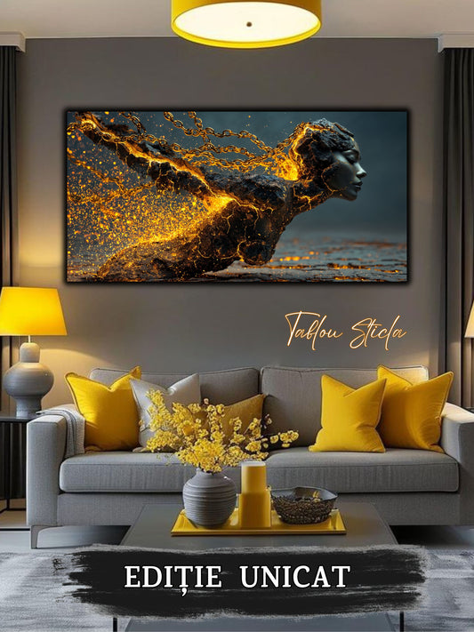 Tablou unicat pe sticla securizata - Let Go - No 01