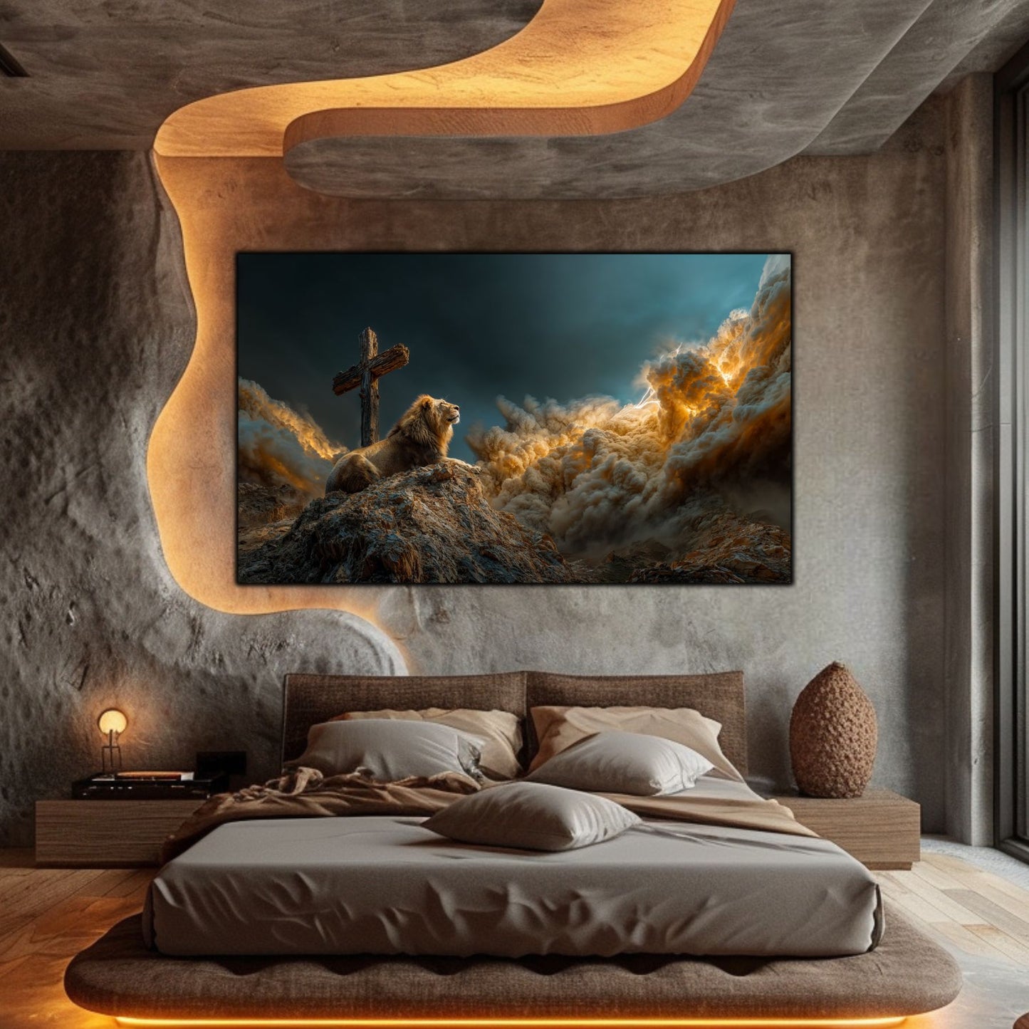 Tablou Decorativ Modern - Print UV pe Sticla - „Sacred Modernities” - No02