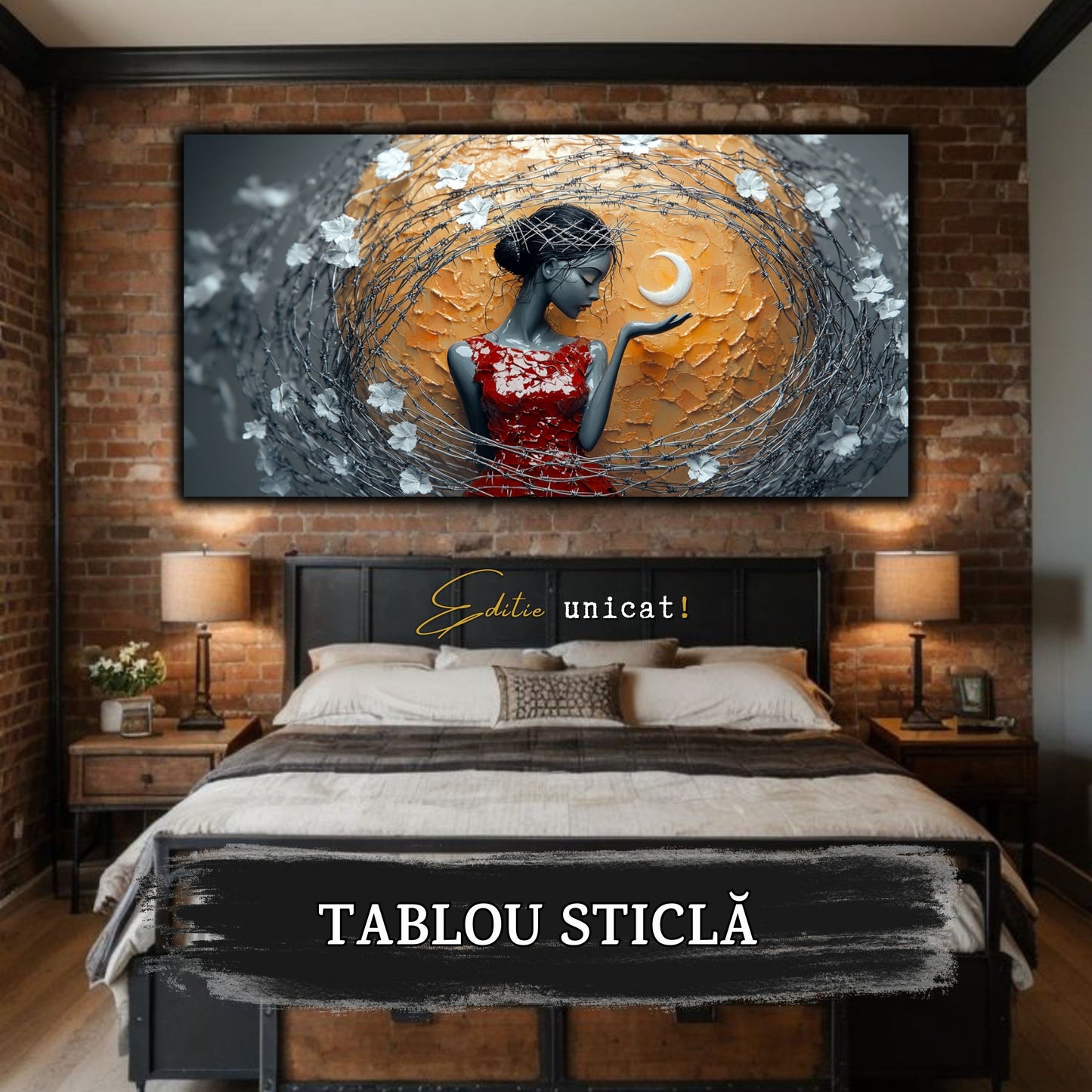 Thorned Beauty - Tablou Sticla Securizata - no14