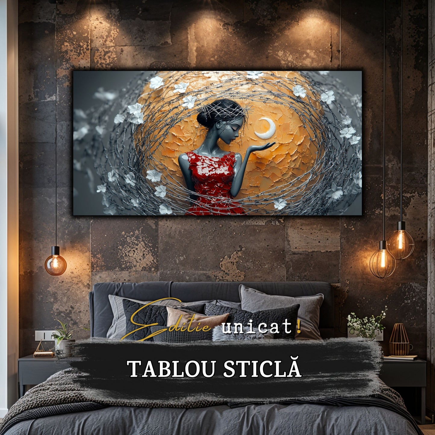 Thorned Beauty - Tablou Sticla Securizata - no14