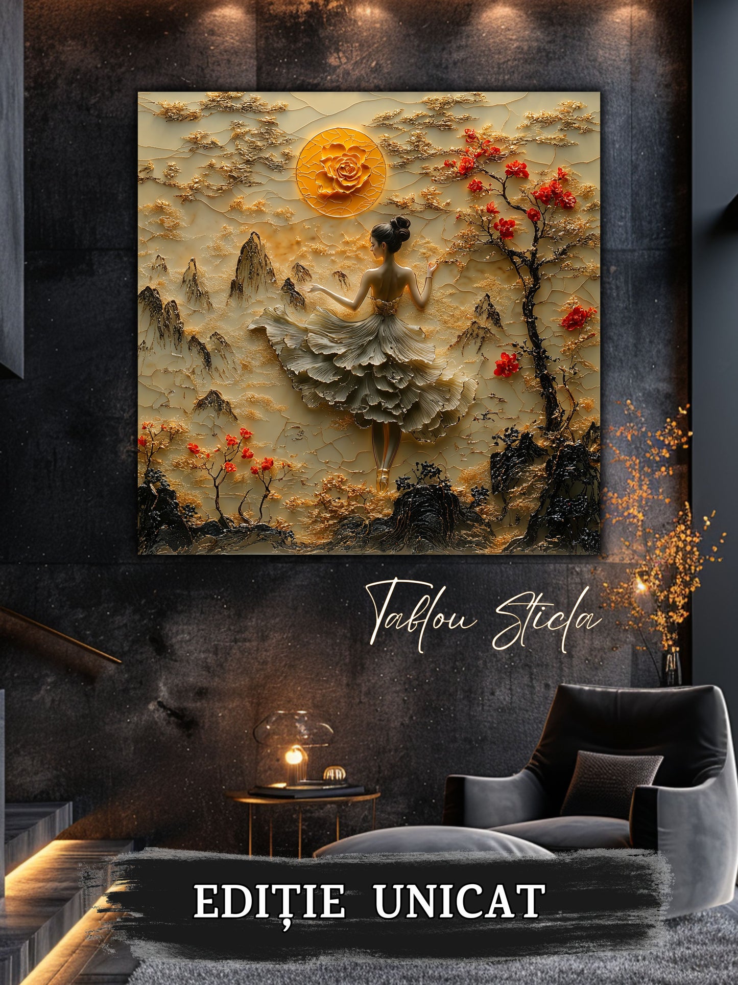 Tablou Sticla Securizata - Fragment of The Soul - 15