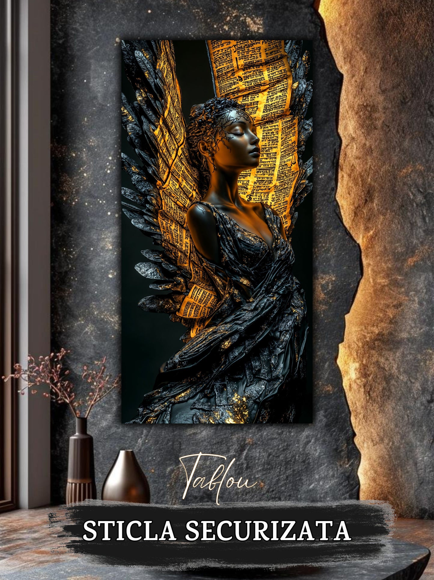 Dark Glow 18 - Tablou Sticla Securizata