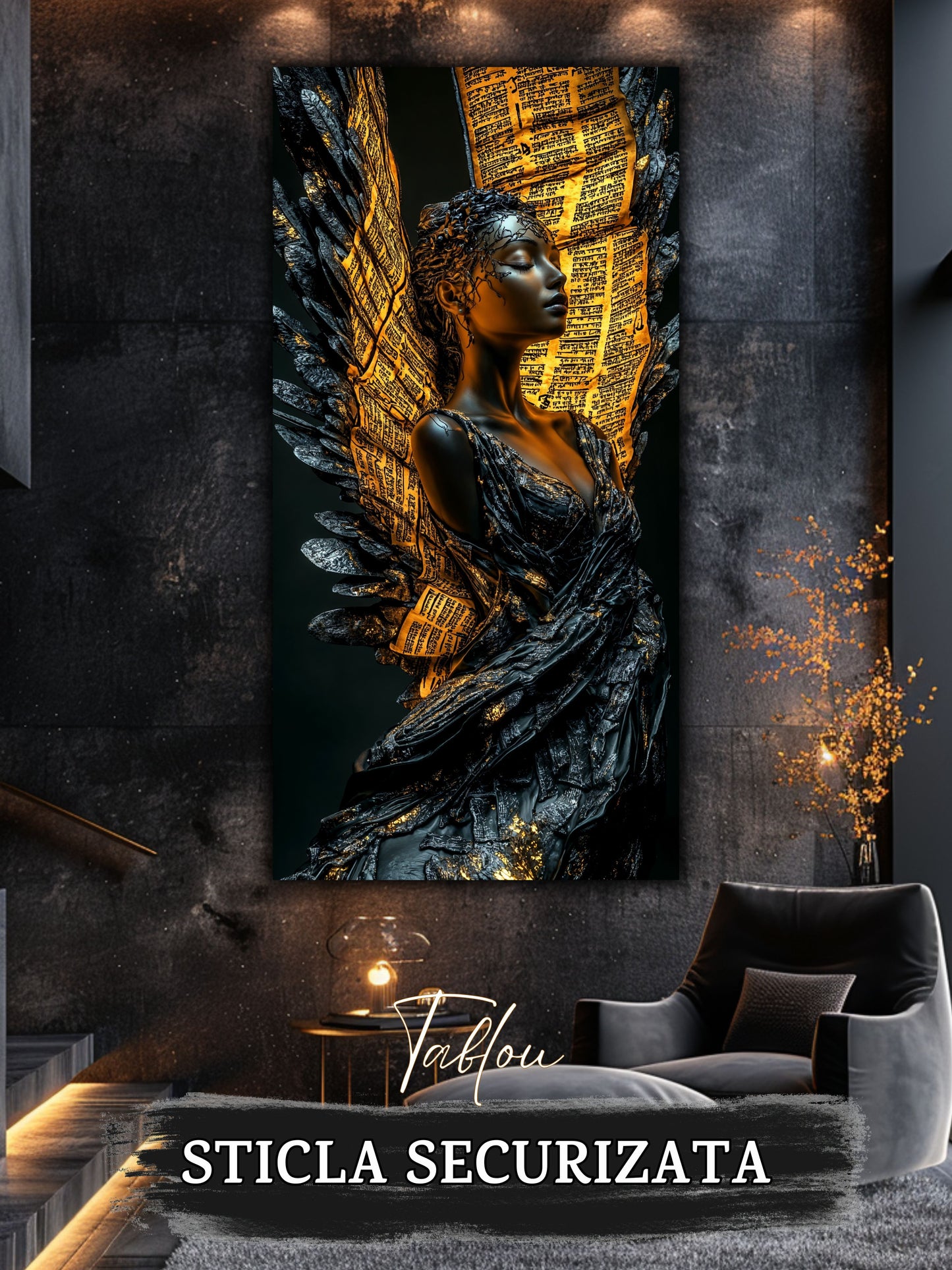 Dark Glow 18 - Tablou Sticla Securizata