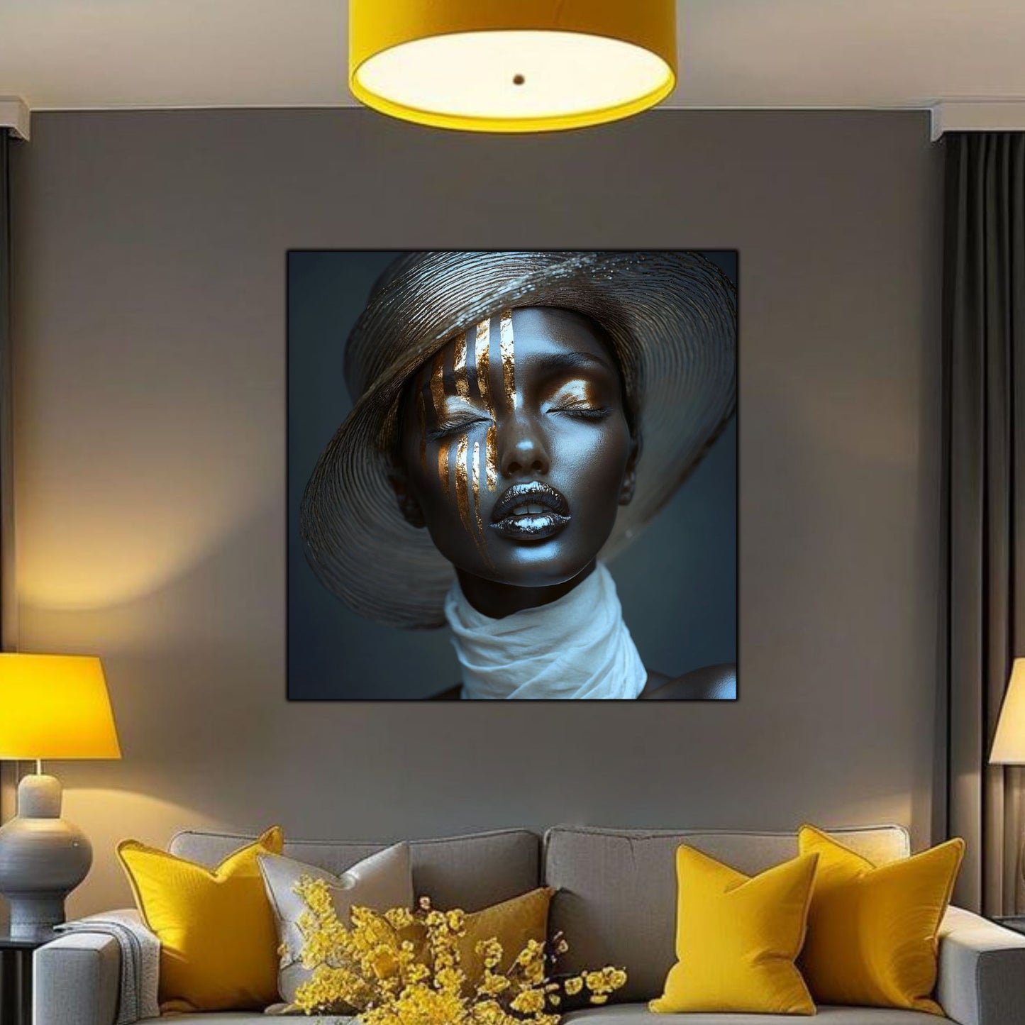 Dark White - Tablou Sticla Securizata - NO03