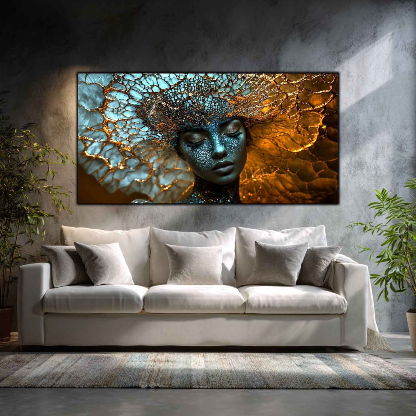 Tablou Decorativ Modern „Visul Stelar" | Sticlă Securizată