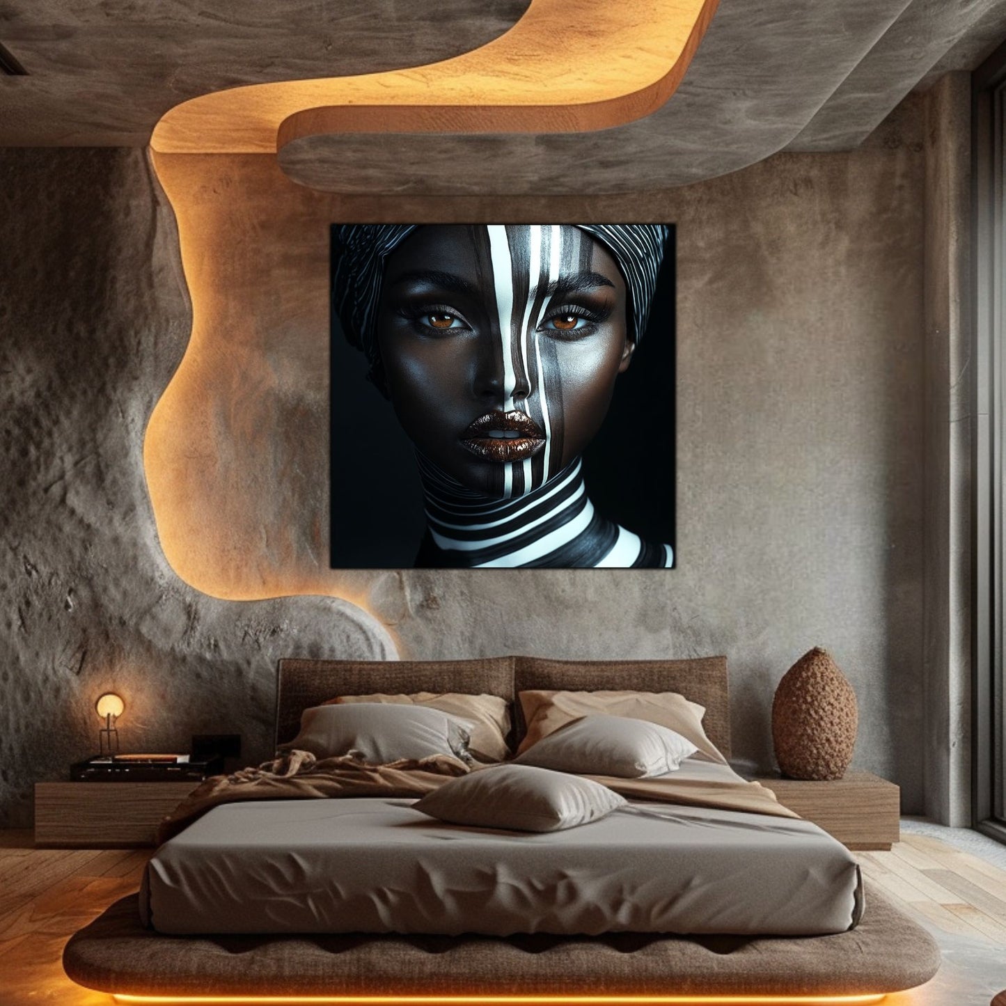 Dark Glow - Tablou Decorativ pt Peretele Livingului Modern - NO10