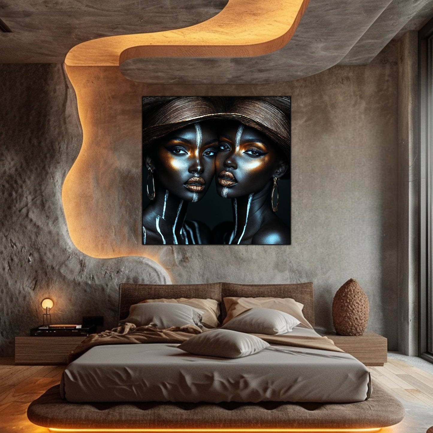 Dark Glow - Tablou Decorativ pt Peretele Livingului Modern - NO14