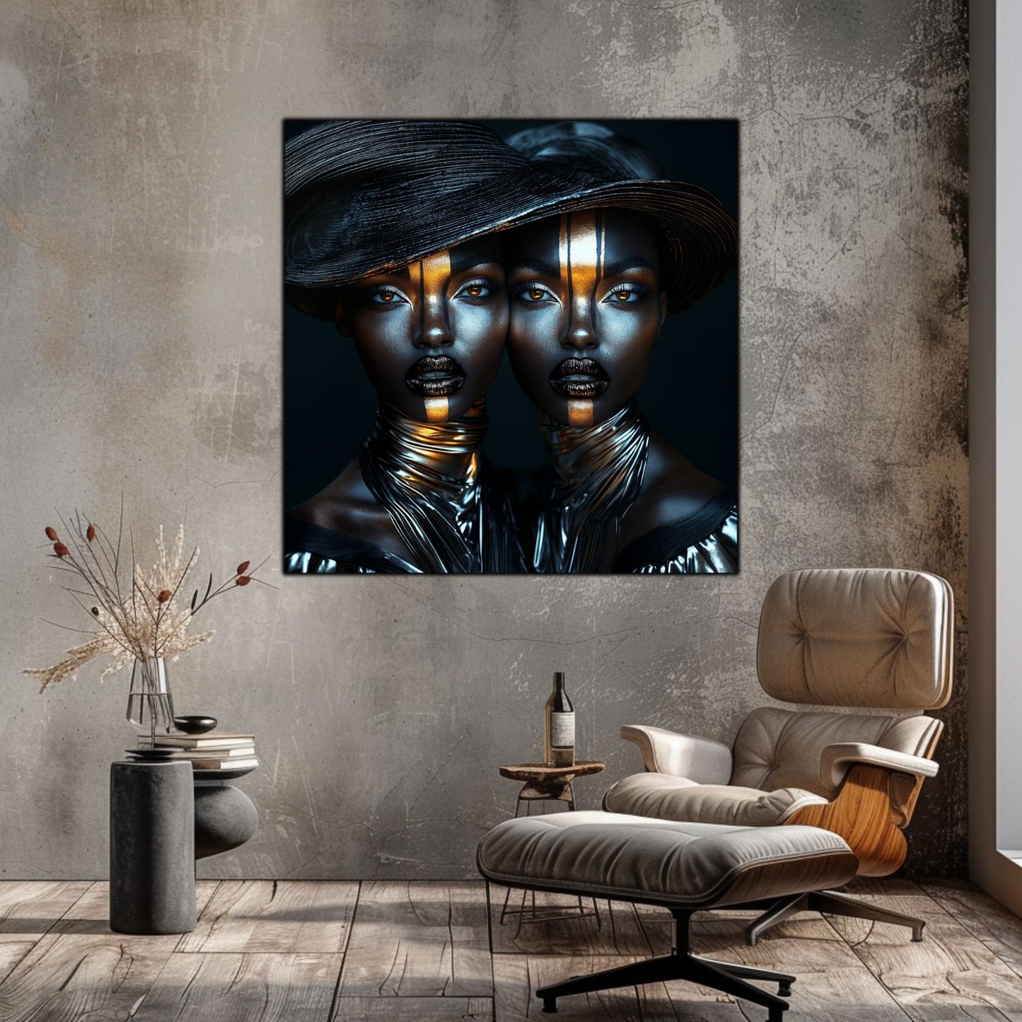Dark Glow - Tablou Decorativ pt Peretele Livingului Modern - NO14