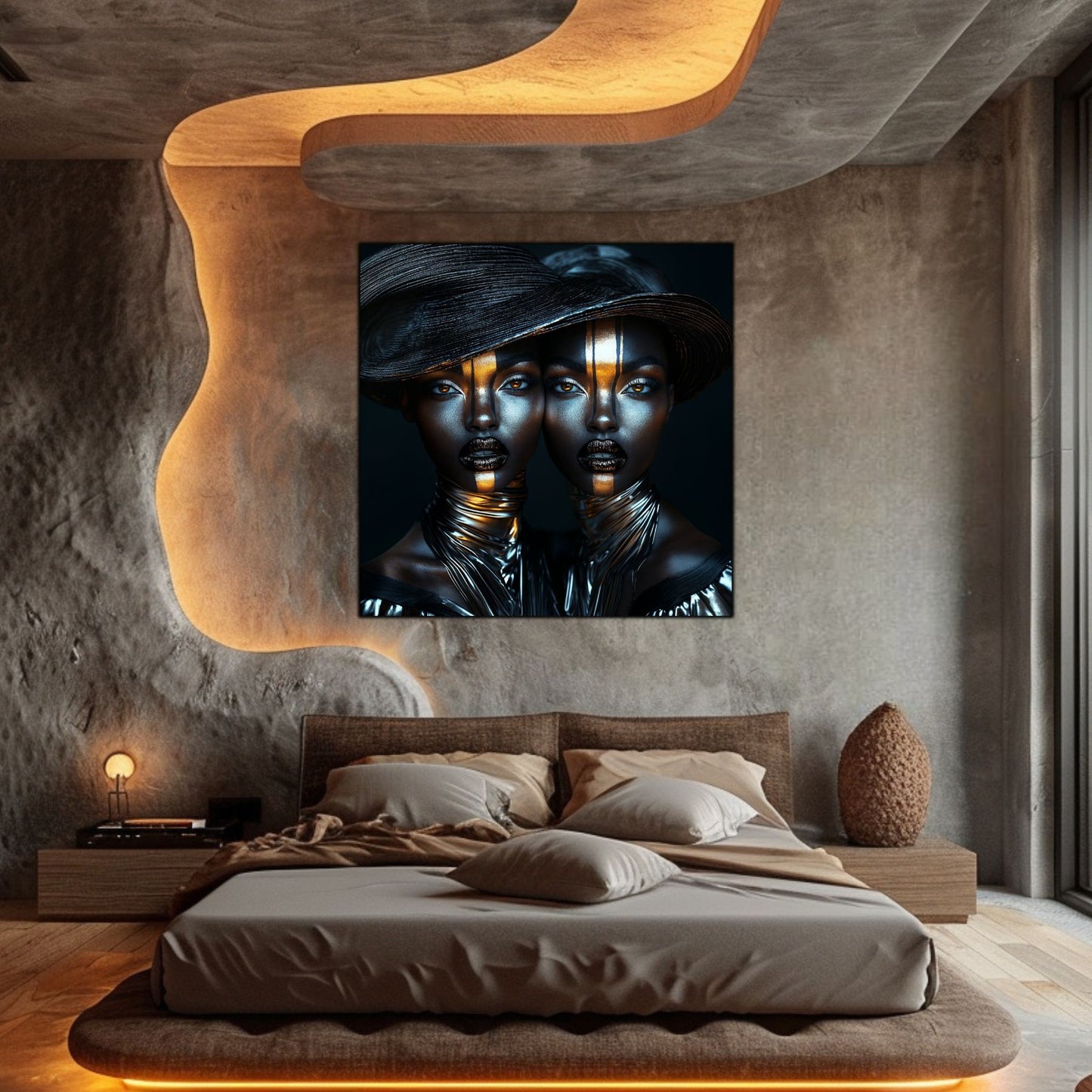 Dark Glow - Tablou Decorativ pt Peretele Livingului Modern - NO14