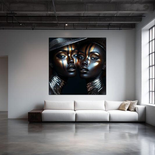 Dark Glow - Tablou Decorativ pt Peretele Livingului Modern - NO13