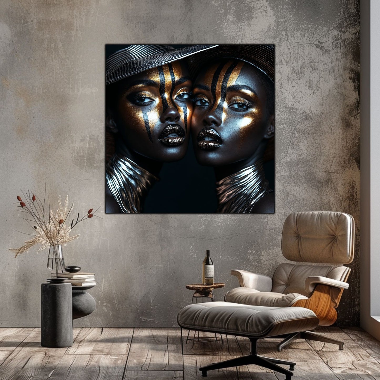 Dark Glow - Tablou Decorativ pt Peretele Livingului Modern - NO13