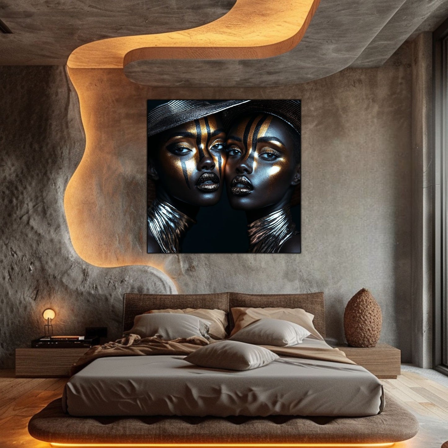 Dark Glow - Tablou Decorativ pt Peretele Livingului Modern - NO13