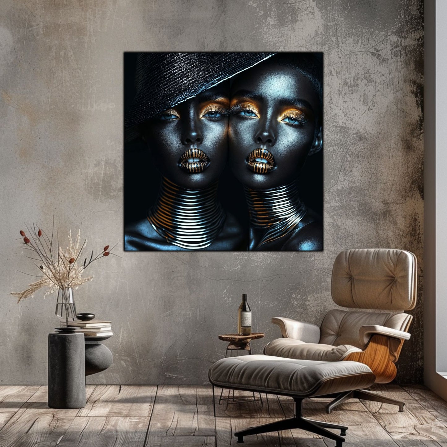 Dark Glow - Tablou Decorativ pt Peretele Livingului Modern - NO12