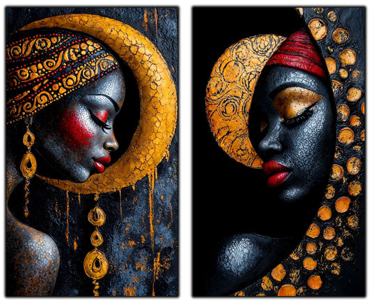 Set Tablouri Elegante de Perete – Arta Moderna pentru Living sau Dormitor – Sticla Securizata – Colectia Ancestral - No08