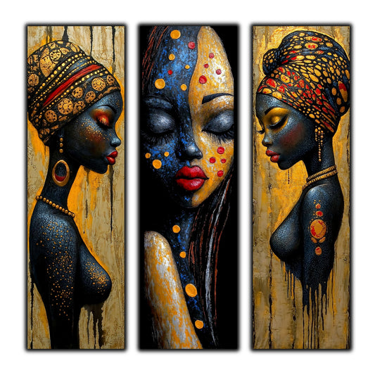 Set Modern de 3 Tablouri pe Sticla Securizata - Decor Elegant pt Living