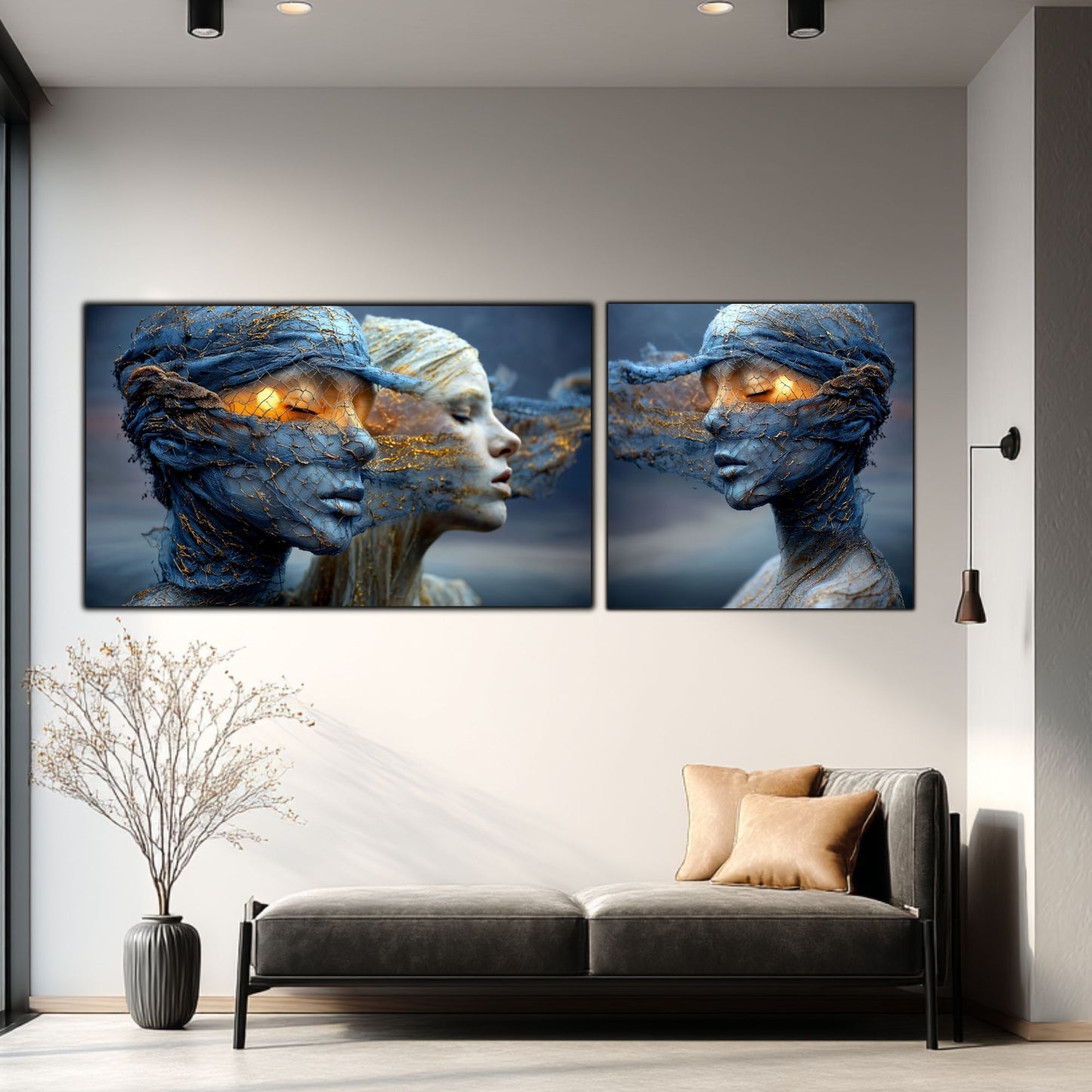 Set 2 Tablouri Decorative Premium - „Fractured Dream” - No16