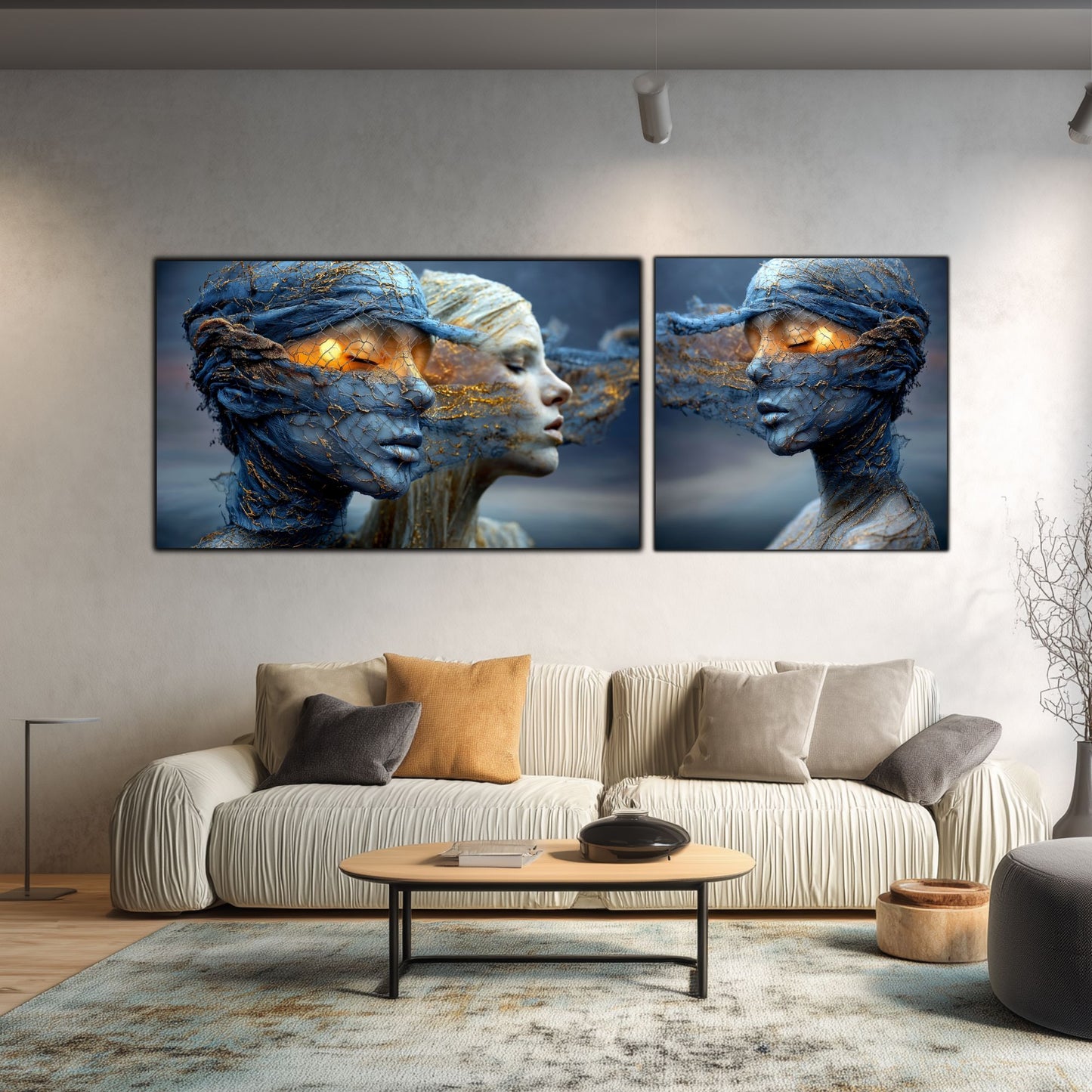 Set 2 Tablouri Decorative Premium - „Fractured Dream” - No16