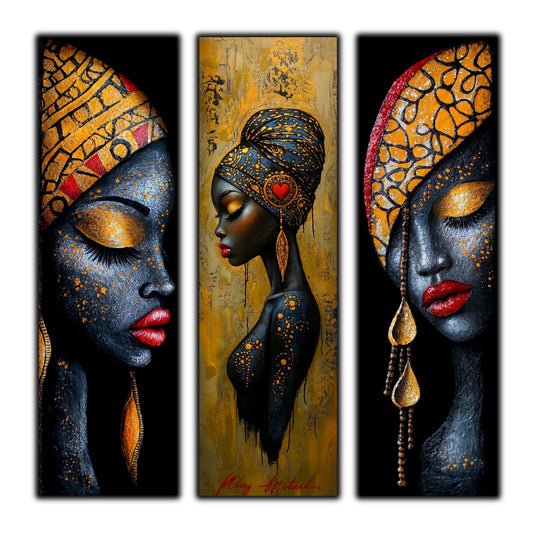 Set Modern de 3 Tablouri pe Sticla Securizata - Decor Elegant pt Living