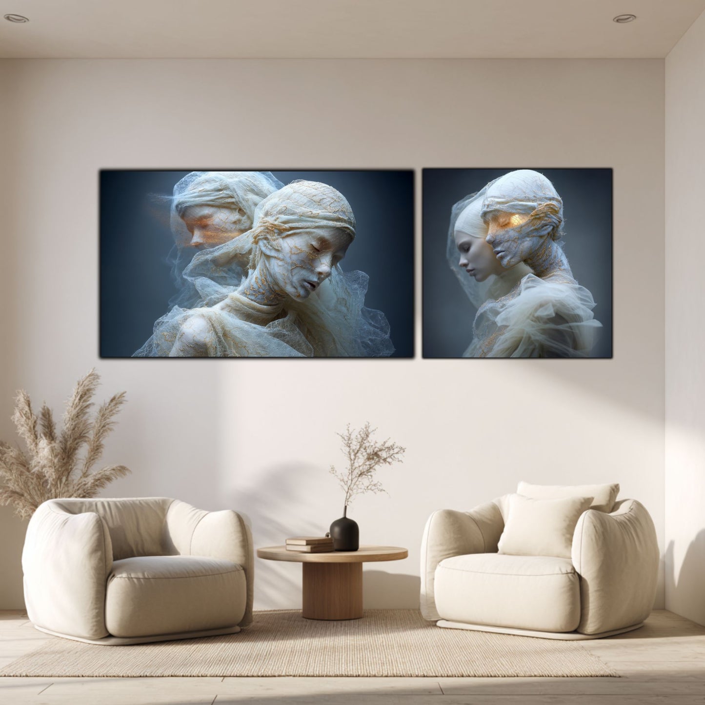Set 2 Tablouri Decorative Premium - „Fractured Dream” - No12