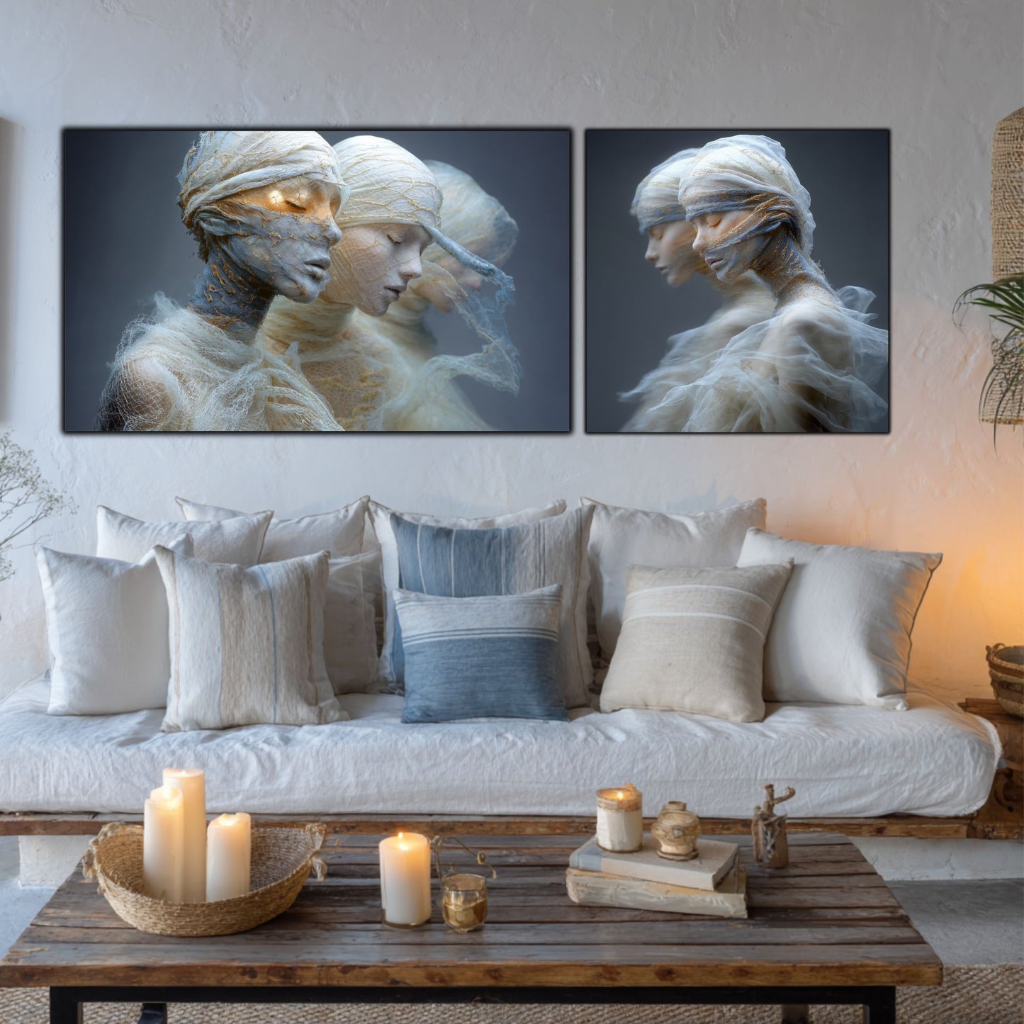 Set 2 Tablouri Decorative Premium - „Fractured Dream” - No14