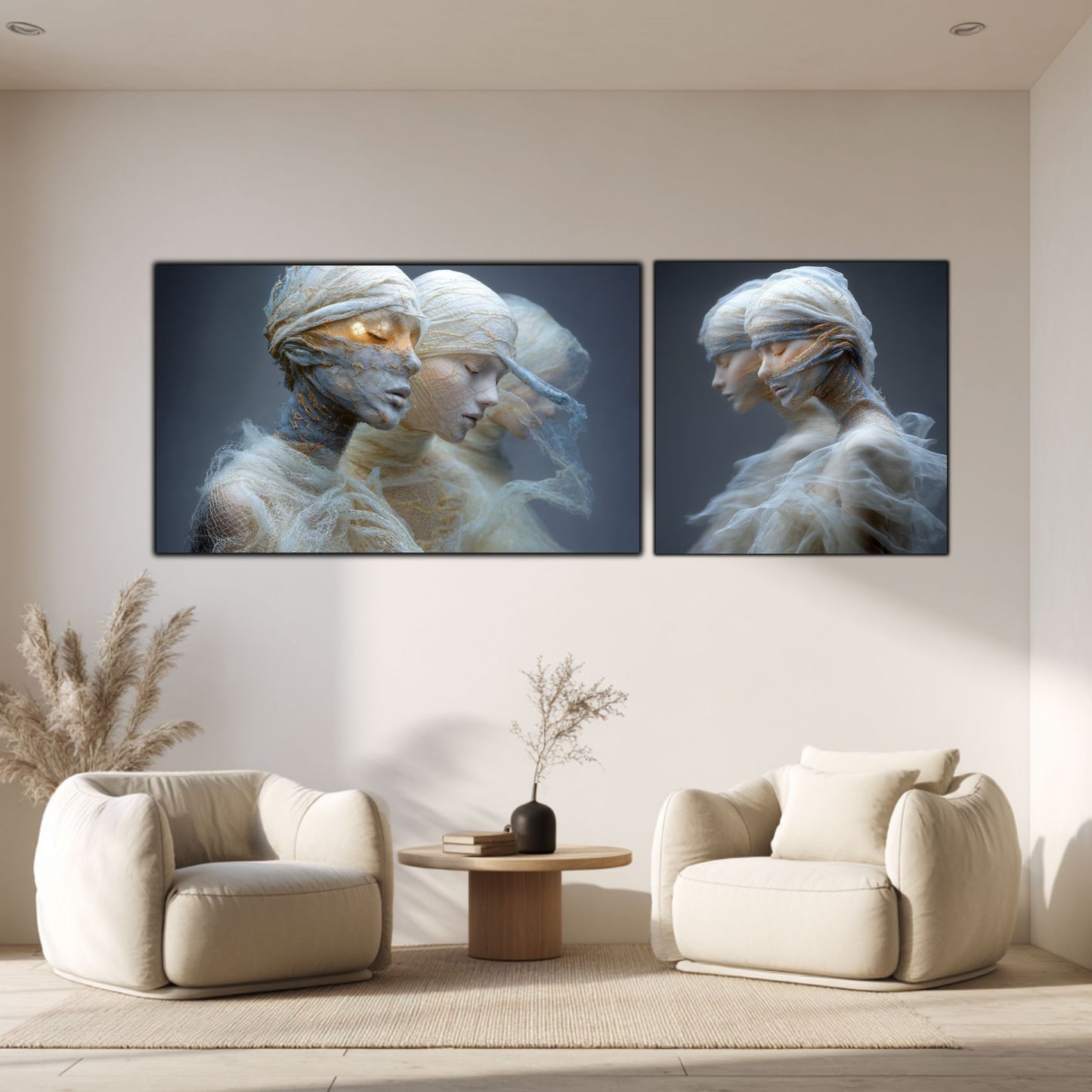 Set 2 Tablouri Decorative Premium - „Fractured Dream” - No14