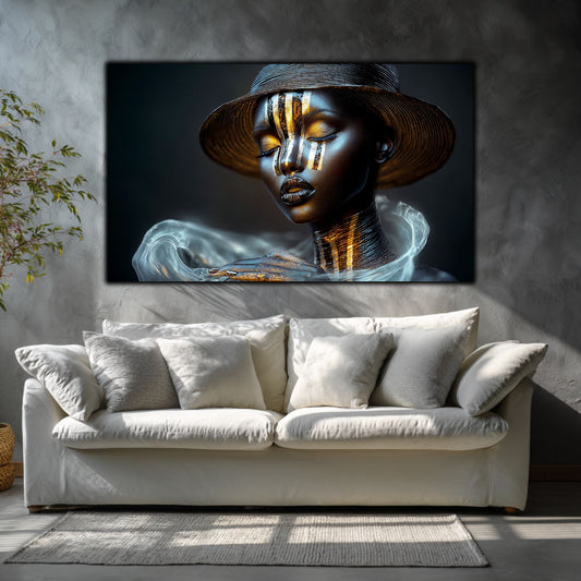 Tablou Living de Lux „Alchimia Tăcerii" – Sticlă Securizată