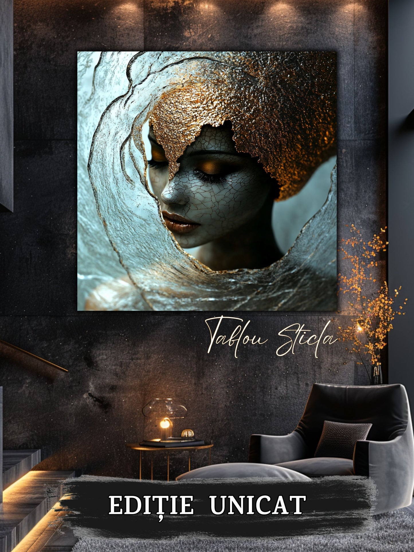 Liquid dream - Tablou Unicat pe Sticla - 14