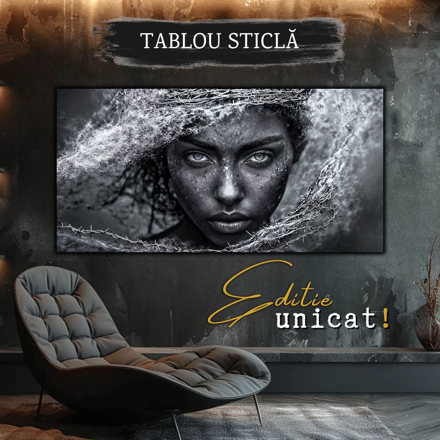 Frosted Soul - Tablou Sticla Securizata - 13